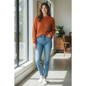 Clifford &‎ Wills CW Knit Sweater Womens Size S 100% Rayon USA Vintage J. Crew